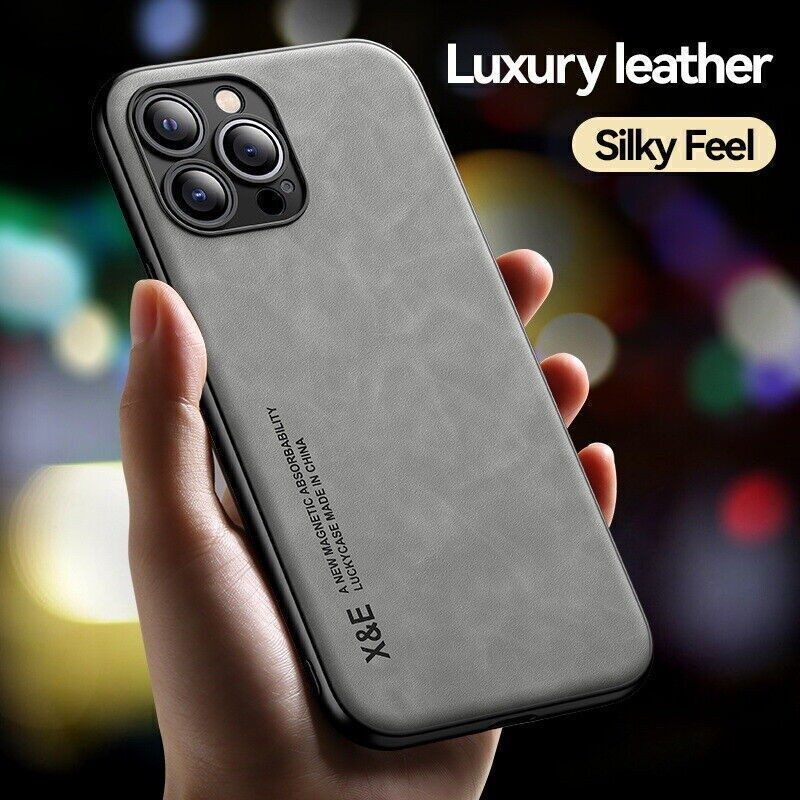 Premium ShockProof Magnetic Leather Case for iPhone 17 to iPhone 7 - 4 Colours