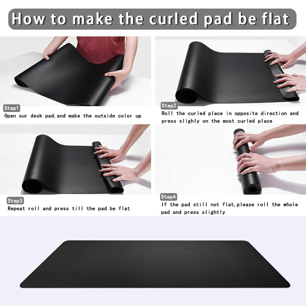 PU Leather Desk Mat | Large Waterproof Mouse Pad for Laptop, Keyboard & Office Use