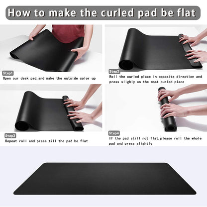 PU Leather Desk Mat | Large Waterproof Mouse Pad for Laptop, Keyboard & Office Use