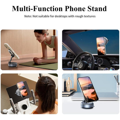 Foldable Vacuum Magnetic Car Phone Holder 360° Rotating Phone Mount