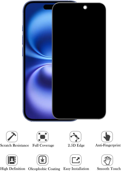 Privacy Tempered Glass Screen Protector for iPhone 17 Pro Max – Anti-Spy & Scratch Resistant
