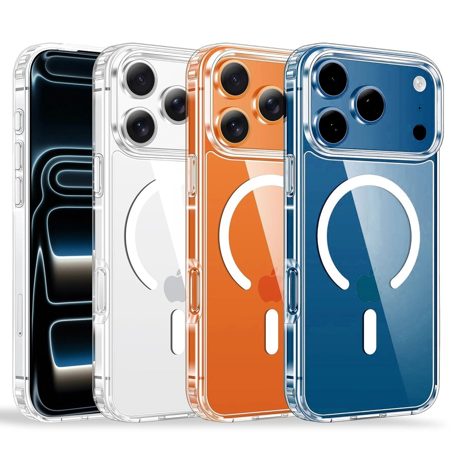 Case for Apple Iphone 17 16 15 14 Pro plus Max Magnetic Clear Magsafe Cover