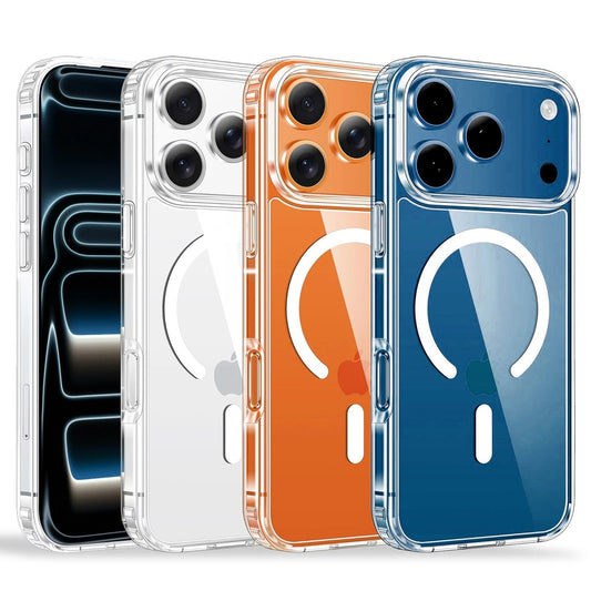 Case for Apple Iphone 17 16 15 14 Pro plus Max Magnetic Clear Magsafe Cover