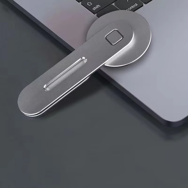 Magnetic Laptop Side Mount Phone Holder Foldable Stand for Iphone & Android