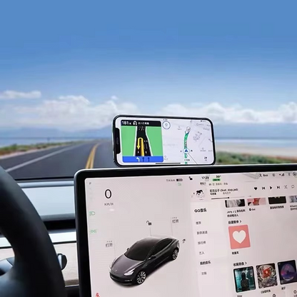Magnetic Laptop Side Mount Phone Holder Foldable Stand for Iphone & Android