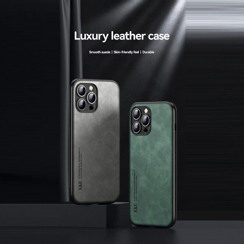 Premium ShockProof Magnetic Leather Case for iPhone 17 to iPhone 7 - 4 Colours