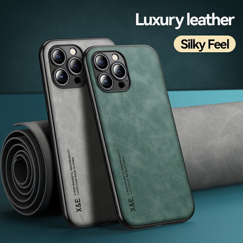 Premium ShockProof Magnetic Leather Case for iPhone 17 to iPhone 7 - 4 Colours