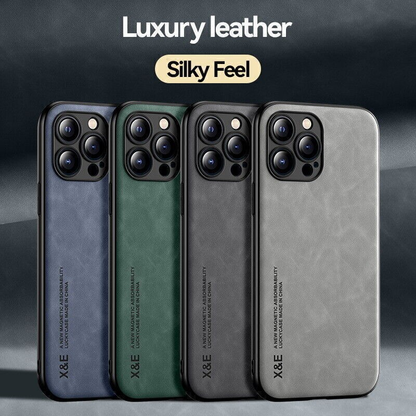 Premium ShockProof Magnetic Leather Case for iPhone 17 to iPhone 7 - 4 Colours