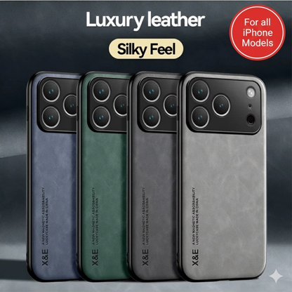 Premium ShockProof Magnetic Leather Case for iPhone 17 to iPhone 7 - 4 Colours