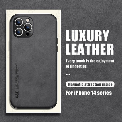 Premium ShockProof Magnetic Leather Case for iPhone 17 to iPhone 7 - 4 Colours