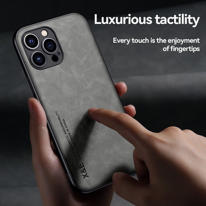Premium ShockProof Magnetic Leather Case for iPhone 17 to iPhone 7 - 4 Colours
