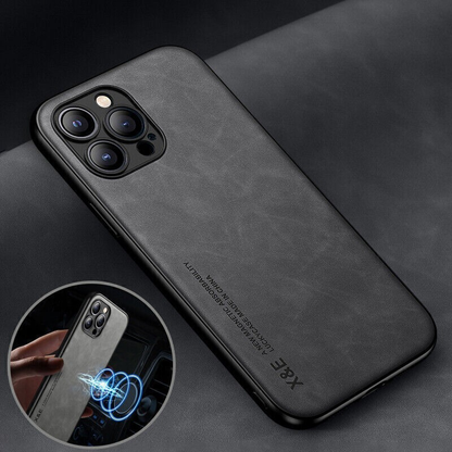 Premium ShockProof Magnetic Leather Case for iPhone 17 to iPhone 7 - 4 Colours
