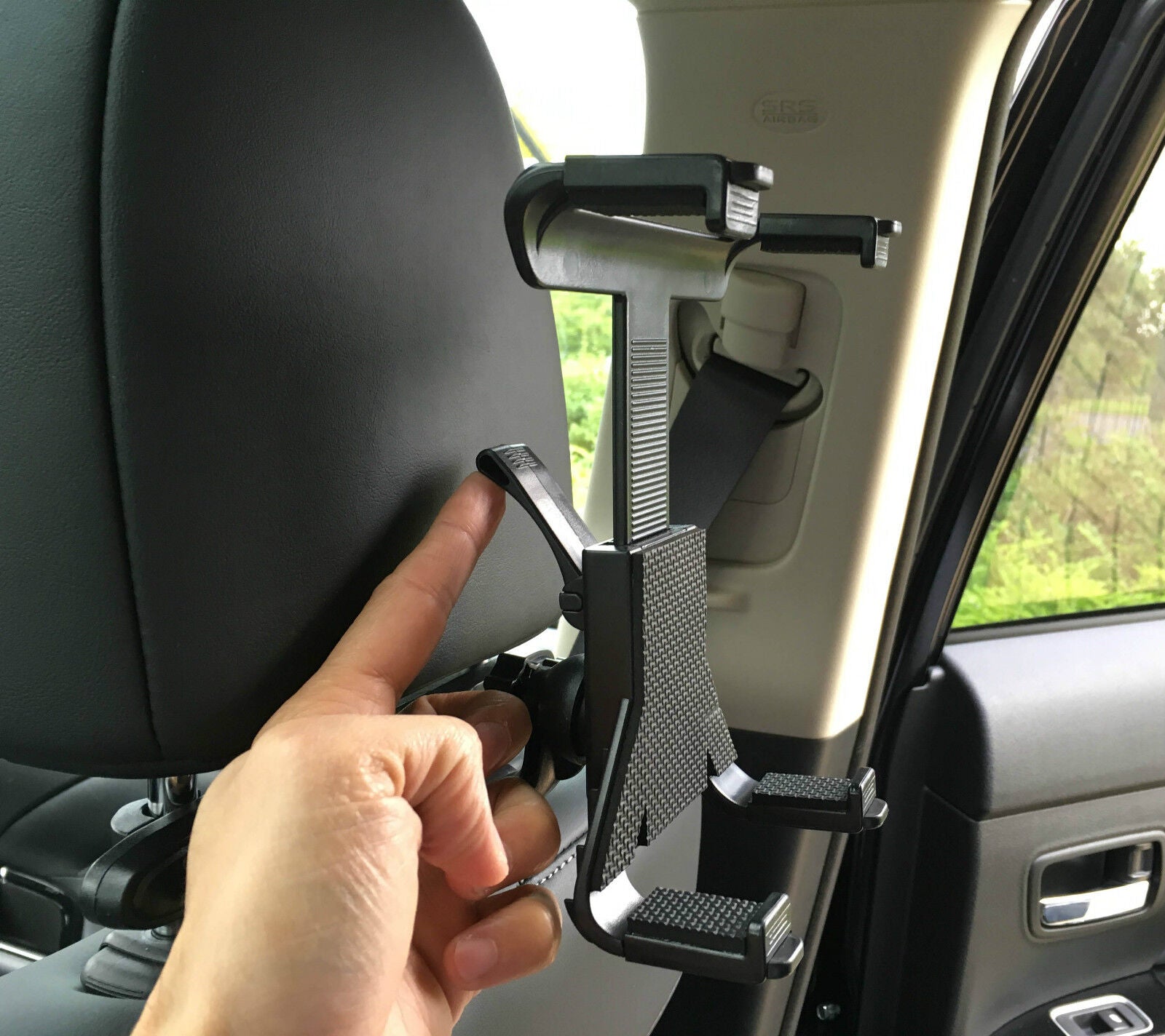 Universal Car Headrest Tablet Holder Mount for iPad & Samsung Devices
