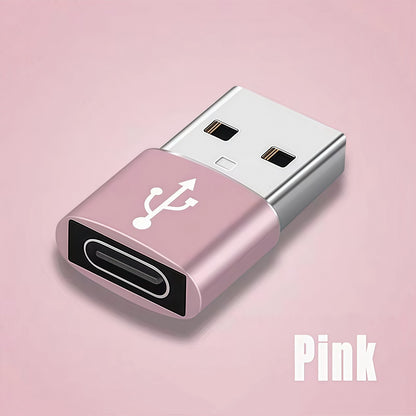 USB-A to USB-C Adapter | Fast Charging OTG Converter for iPhone 15/16, Samsung, and Android Devices