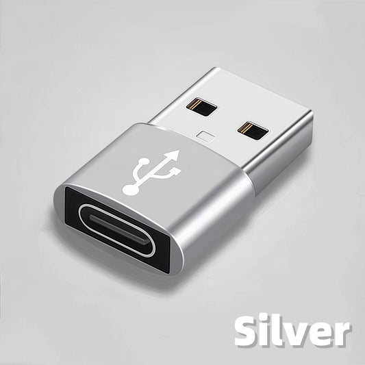 USB-A to USB-C Adapter | Fast Charging OTG Converter for iPhone 15/16, Samsung, and Android Devices