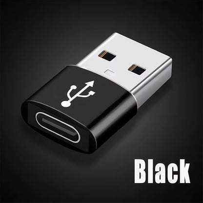USB-A to USB-C Adapter | Fast Charging OTG Converter for iPhone 15/16, Samsung, and Android Devices