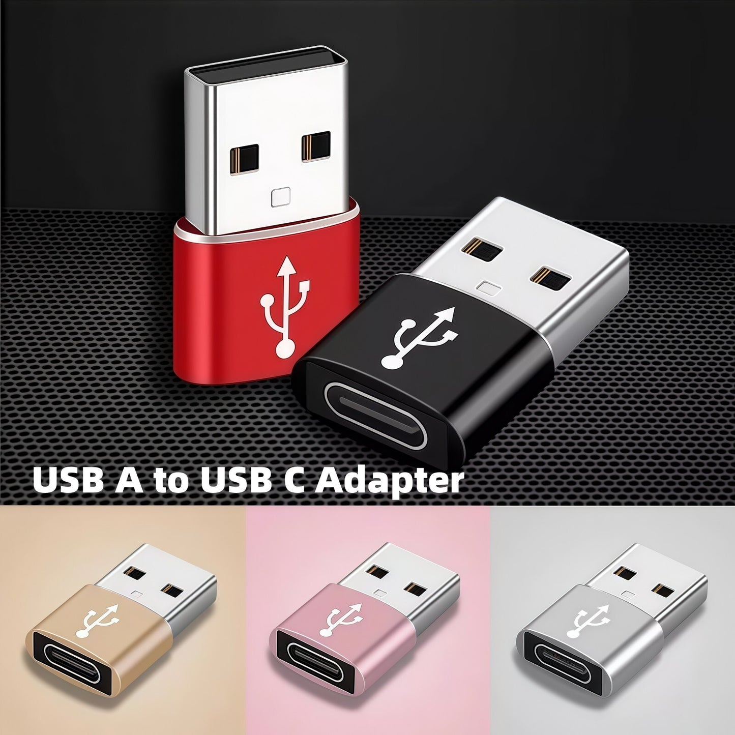 USB-A to USB-C Adapter | Fast Charging OTG Converter for iPhone 15/16, Samsung, and Android Devices